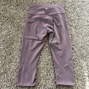 Lululemon In Movement Crop *Everlux 19" - Antique Bark